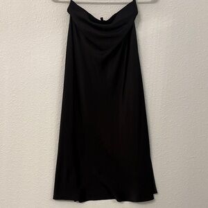 Quince Black Midi Skirt